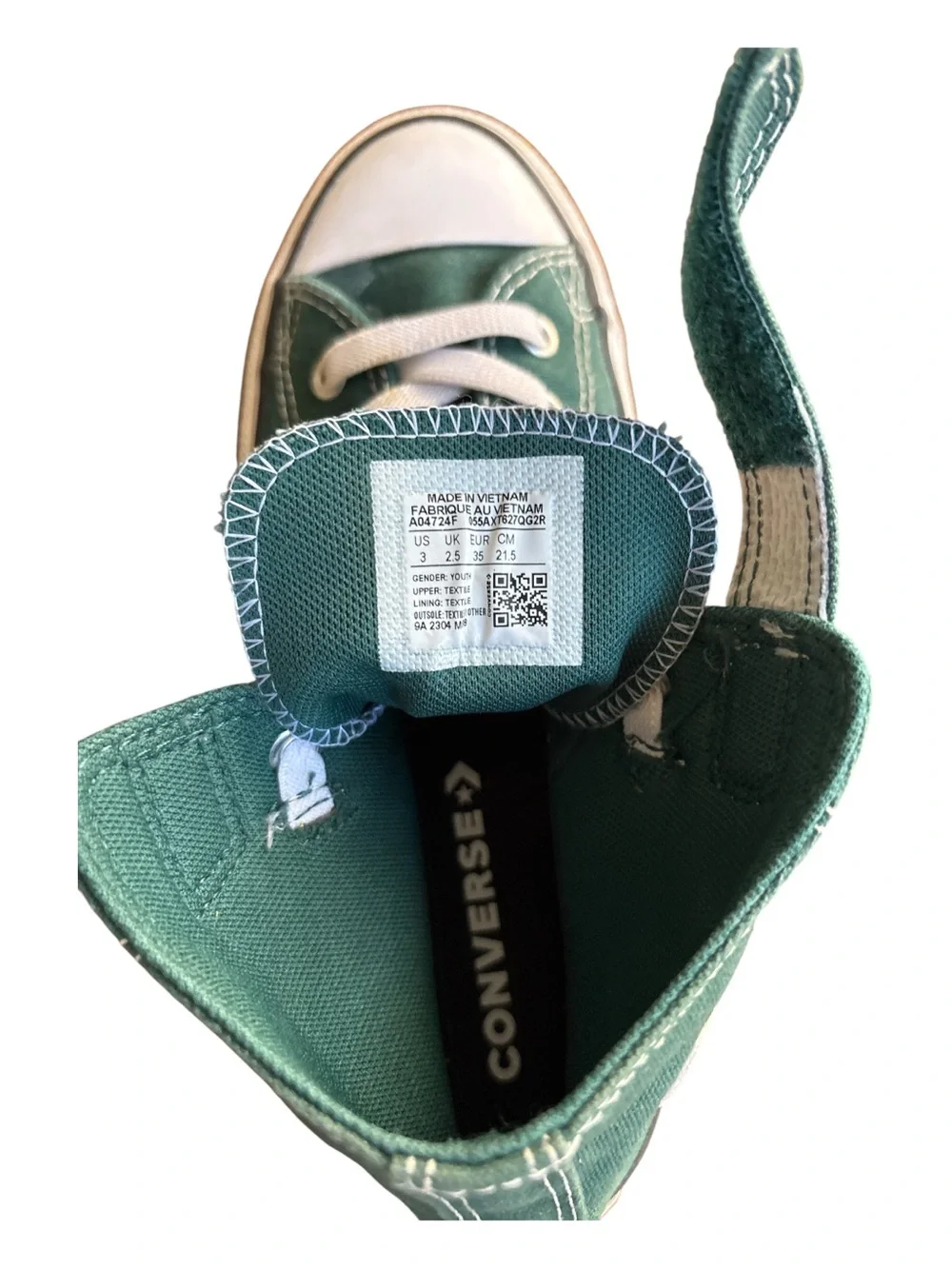 CONVERSE YOUTH BOYS CHUCK TAYLOR ALL STAR EASY ON HIGH TOPS SNEAKERS SZ 3